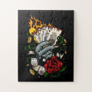 Search for playing cards puzzles Gambling