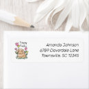 Search for happy easter bunny return address labels Floral