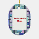 Search for stained glass art christmas tree decorations Blue