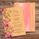 Search for peach butterfly invitations Baby in bloom