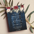 Search for marsala and navy wedding invitations Rustic