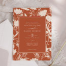 Search for summer garden wedding invitations Burnt orange