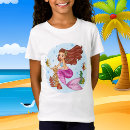 Search for mermaid girls tshirts Beach