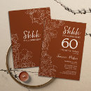 Search for orange 60th birthday invitations Calligraphy