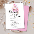 Search for dreams do come true invitations Dream catcher