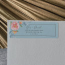 Search for botanical baby shower return address labels Watercolor flowers
