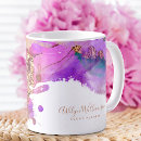 Search for purple mugs typography