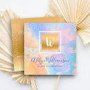 Search for purple and turquoise business cards Abstract