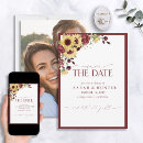 Search for burgundy floral save the dates Rustic