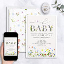 Search for script baby girl shower invitations Modern