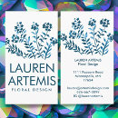 Search for watercolor flowers business cards Boho