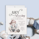 Search for ahoy its a baby boy shower invitations Cute