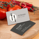 Search for waiter business cards Restaurant