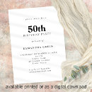 Search for fiftieth invitations Contemporary