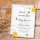 Search for bee baby shower invitations Yellow