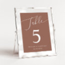 Search for elegant script font table cards Stylish