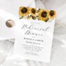 Search for sunflower rehearsal dinner invitations Garden