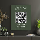 Search for wifi password posters Scan to connect