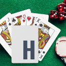 Search for large print playing cards For him