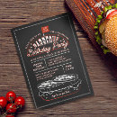 Search for bbq 30th birthday invitations Vintage