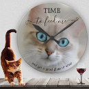 Search for funny cat clocks Crazy cat lady