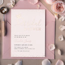 Search for rose gold glitter bridal shower invitations Sparkle