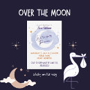 Search for purple moon baby shower invitations Moon and stars