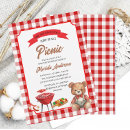Search for teddy bear picnic invitations Watercolor