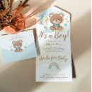 Search for boy invitations We can bearly wait