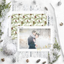 Search for greenery christmas wedding announcement cards Newlywed