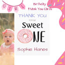 Search for doughnut party thank you cards Pink