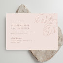 Search for tropical leaf wedding invitations Minimal