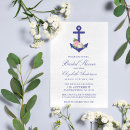 Search for floral nautical bridal shower invitations Anchor