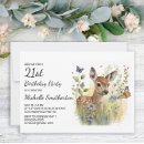 Search for deer birthday invitations Nature