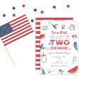 Search for all american party invitations Patriotic