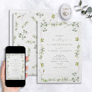 Search for elegant watercolor greenery wedding invitations Modern
