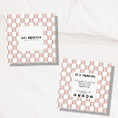 Search for rose pattern business cards Geometric