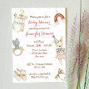Search for baby clothes invitations Rustic