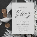 Search for black and white wedding invitations Typography
