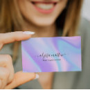 Search for holographic business cards Hair stylist