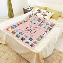 Search for 90th birthday blankets Blush pink