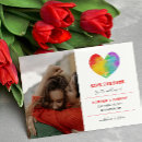 Search for gay save the dates Rainbow heart