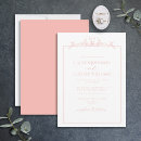 Search for pink floral border wedding invitations Calligraphy