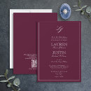 Search for classic monogram wedding invitations Traditional