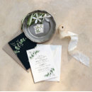 Search for black green white wedding invitations Simple
