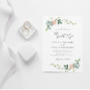Search for peach and green wedding invitations Botanical