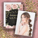 Search for bling birthday invitations Black