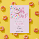 Search for oh baby doughnut invitations Watercolor