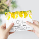 Search for mimosa bridal shower invitations Watercolor flowers