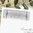 Search for silver damask return address labels Classic
